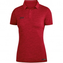 JAKO Sport/Czas wolny Polo Premium Basics (Jersey z poliestru i elastanu) czerwony melange Damski